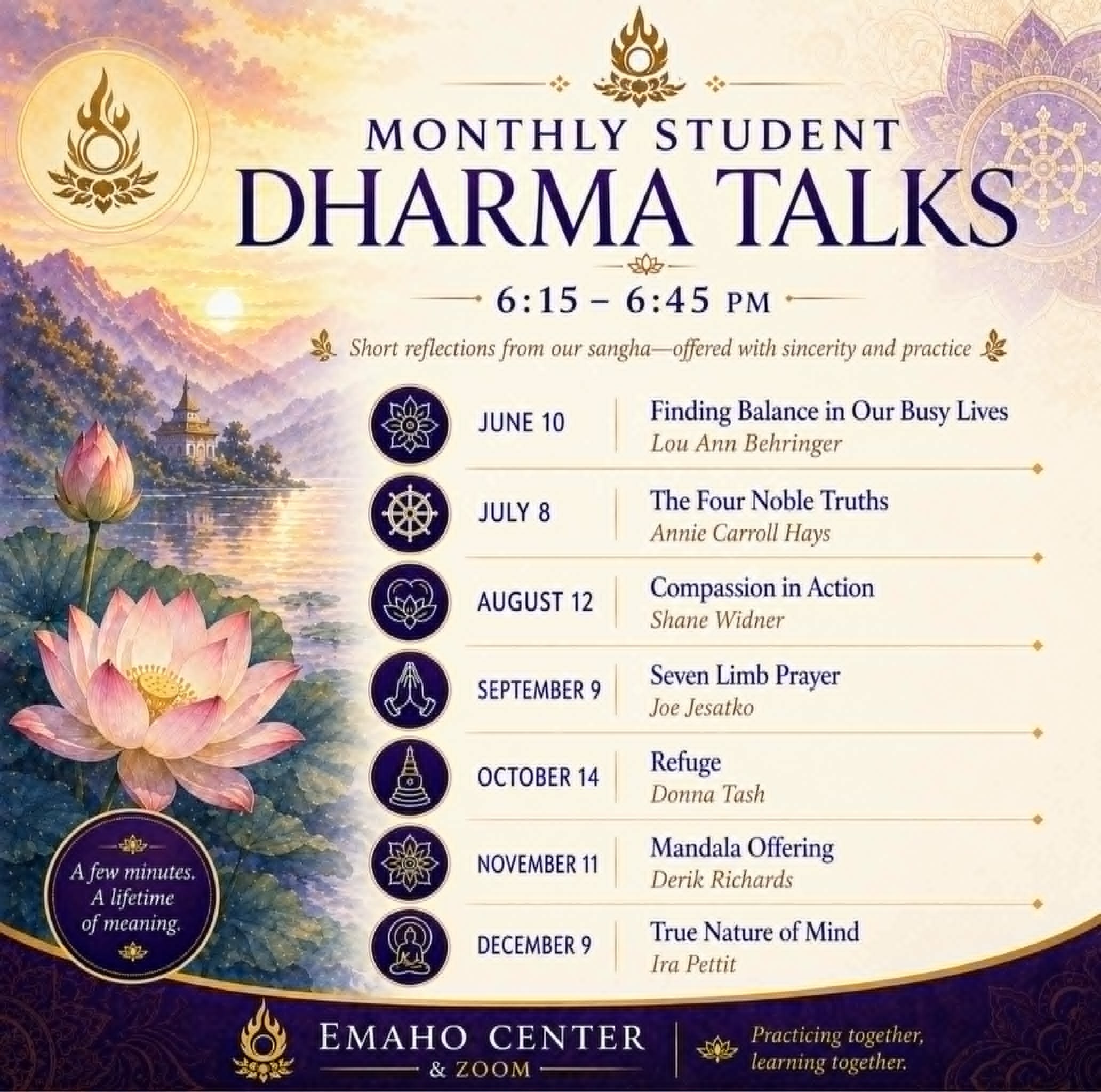 2026 Dharma talks 3rd